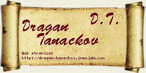 Dragan Tanackov vizit kartica